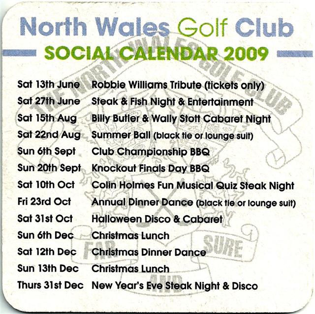 llandudno wa-gb wales golf 1-2a (quad185-calendar 2009) 